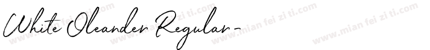 White Oleander Regular字体转换